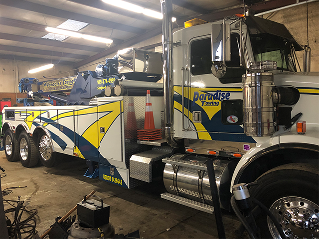 Truck in Garage
